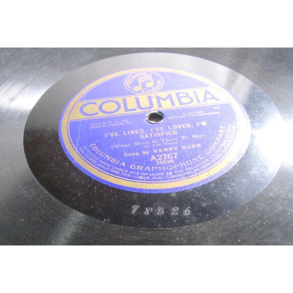 Columbia Graphophone Company 1919 Henry Burr Pop Tenor Solos 78 RPM Record - Picture 3 of 5